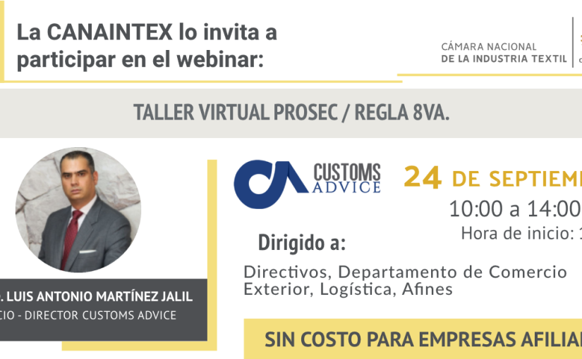 Taller Virtual PROSEC / REGLA 8va.