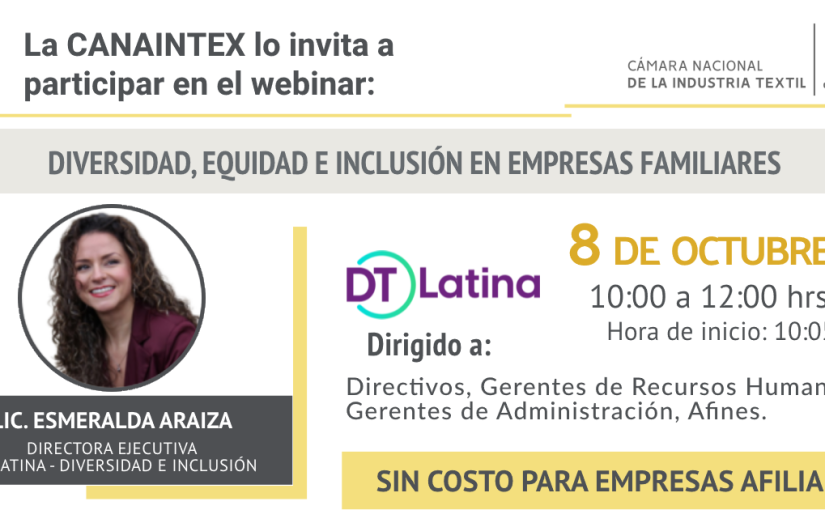 Invitación | Webinar – Diversidad, Equidad e Inclusión en Empresas Familiares