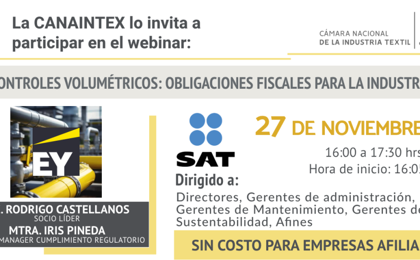 Webinar – Controles Volumétricos: Obligaciones Fiscales para la Industria