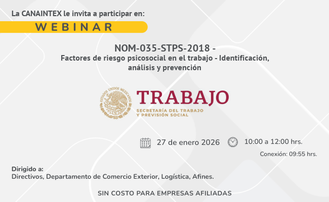 Webinar | NOM-035-STPS-2018 – Factores de riesgo psicosocial en el trabajo – Identificación, análisis y prevención